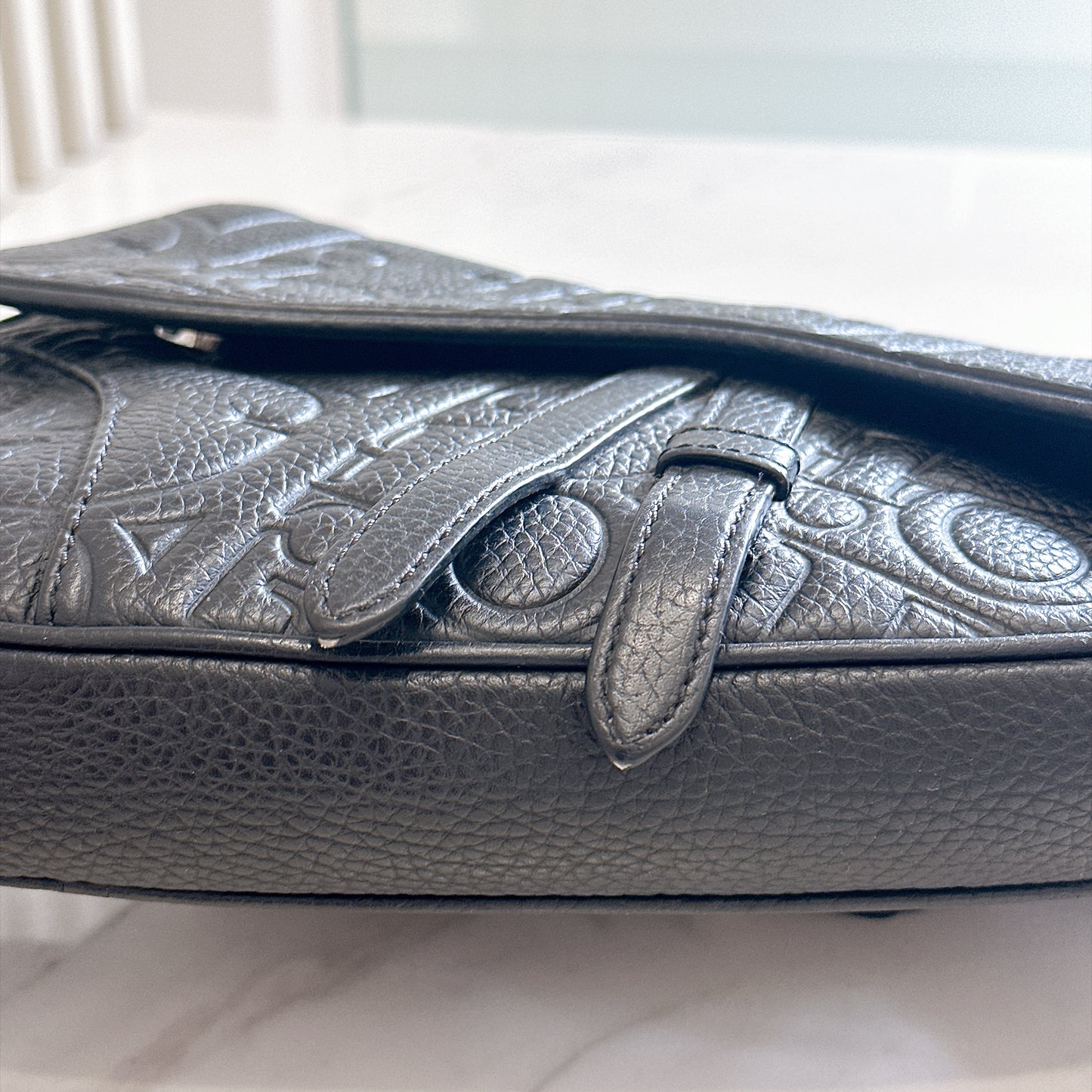 Dior Saddle Gravity Leather in Black