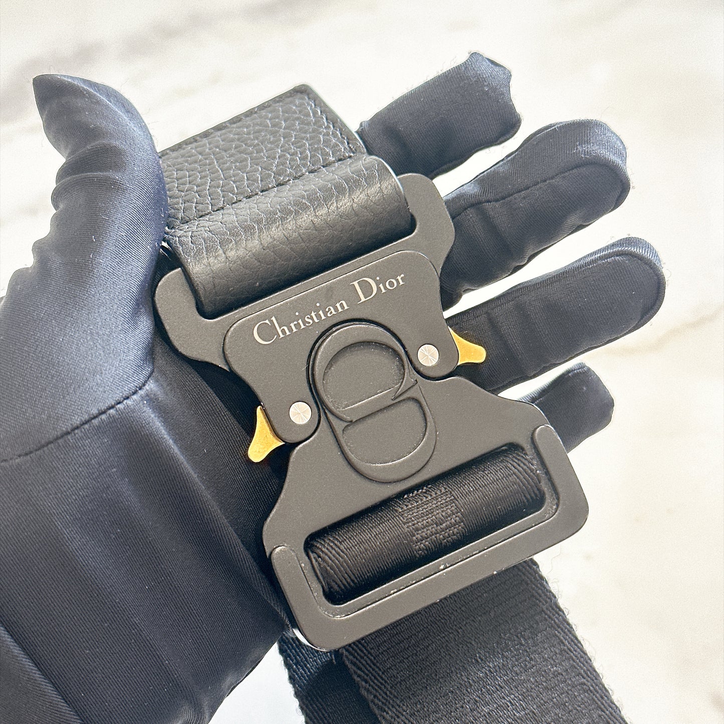 Dior Saddle Gravity Leather in Black