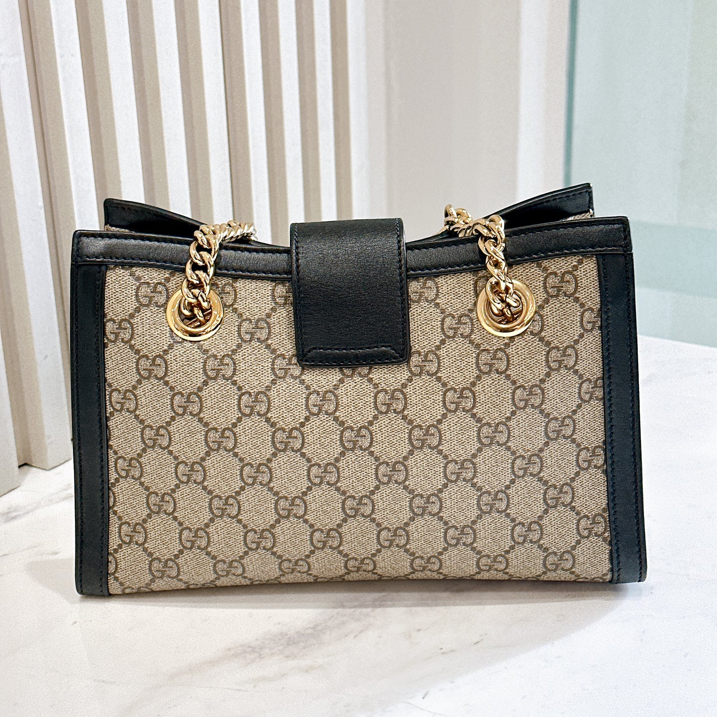 Gucci Padlock Tote Bag in GG Supreme