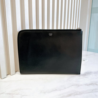 Fendi Studded Face Clutch