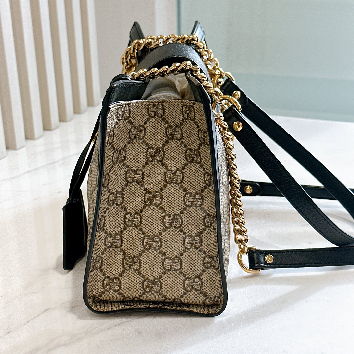 Gucci Padlock Tote Bag in GG Supreme