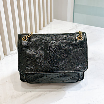 YSL Niki Baby in Black