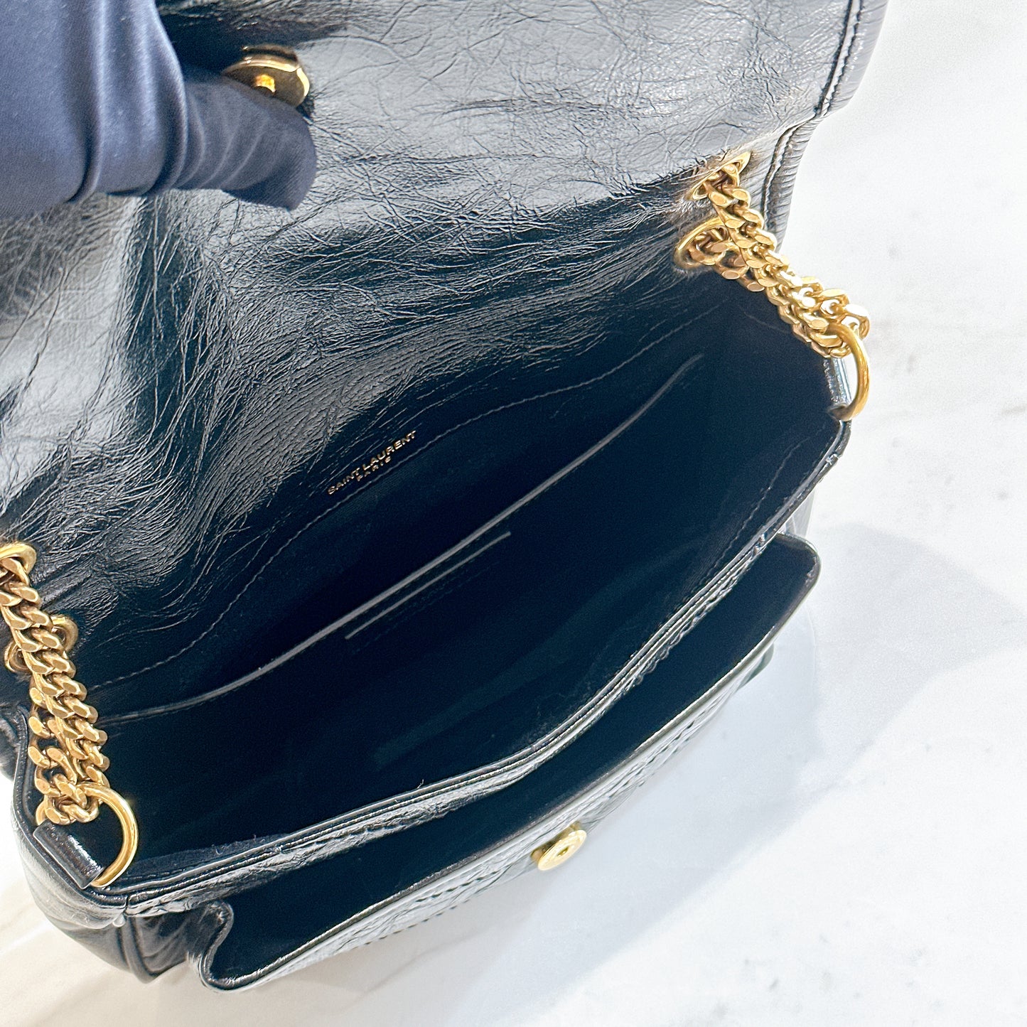 YSL Niki Baby in Black