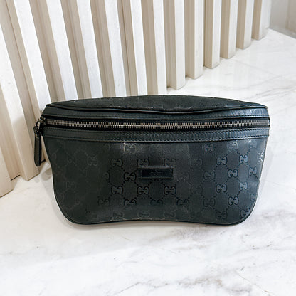Gucci GG Bumbag in Black Imprime