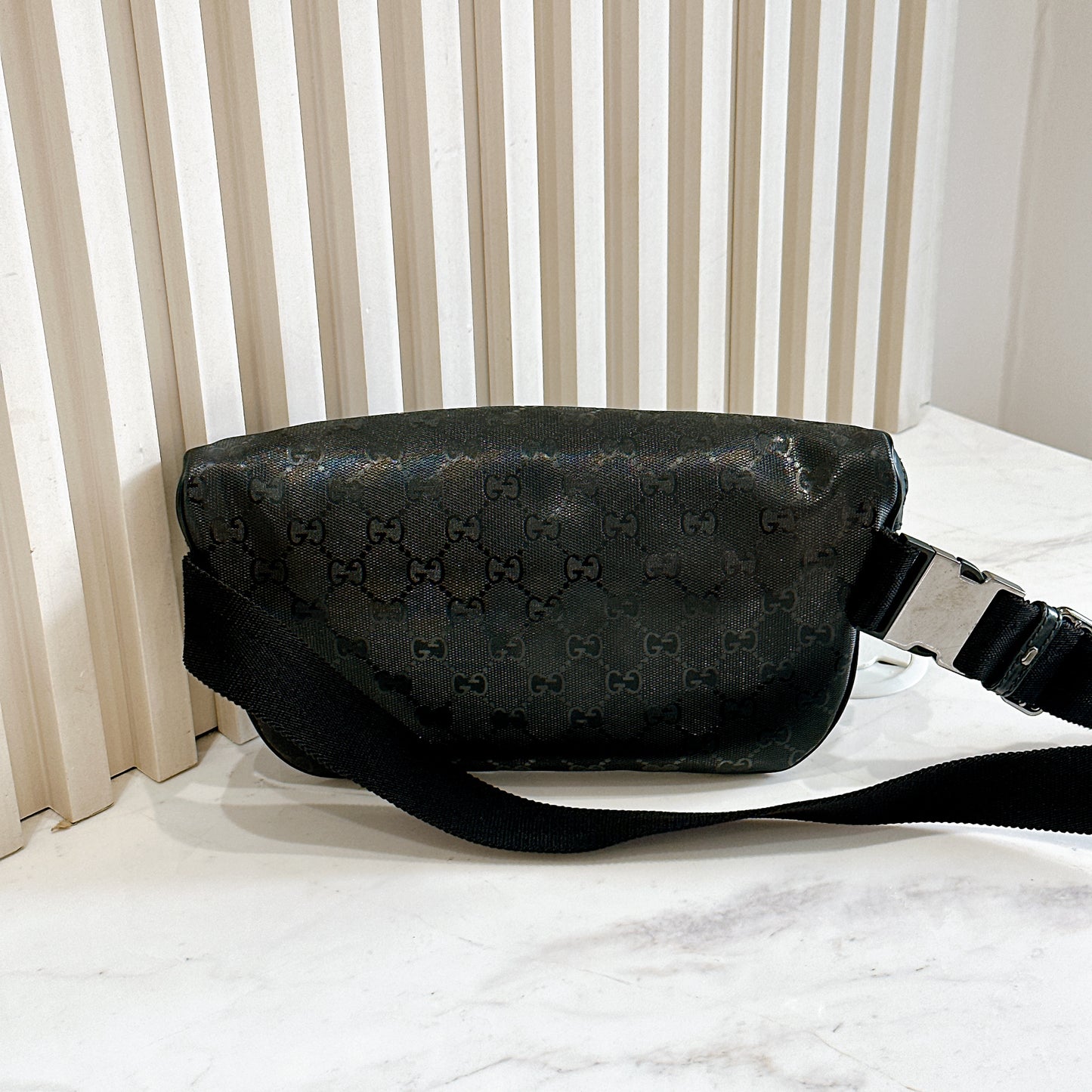 Gucci GG Bumbag in Black Imprime
