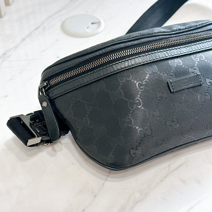 Gucci GG Bumbag in Black Imprime