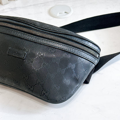 Gucci GG Bumbag in Black Imprime