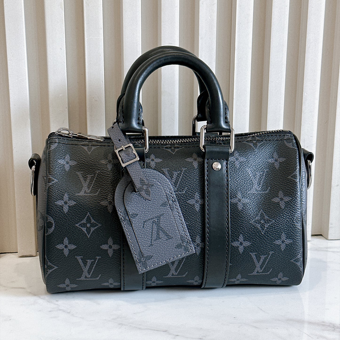 LV Keepall 25 in Monogram Eclipse
