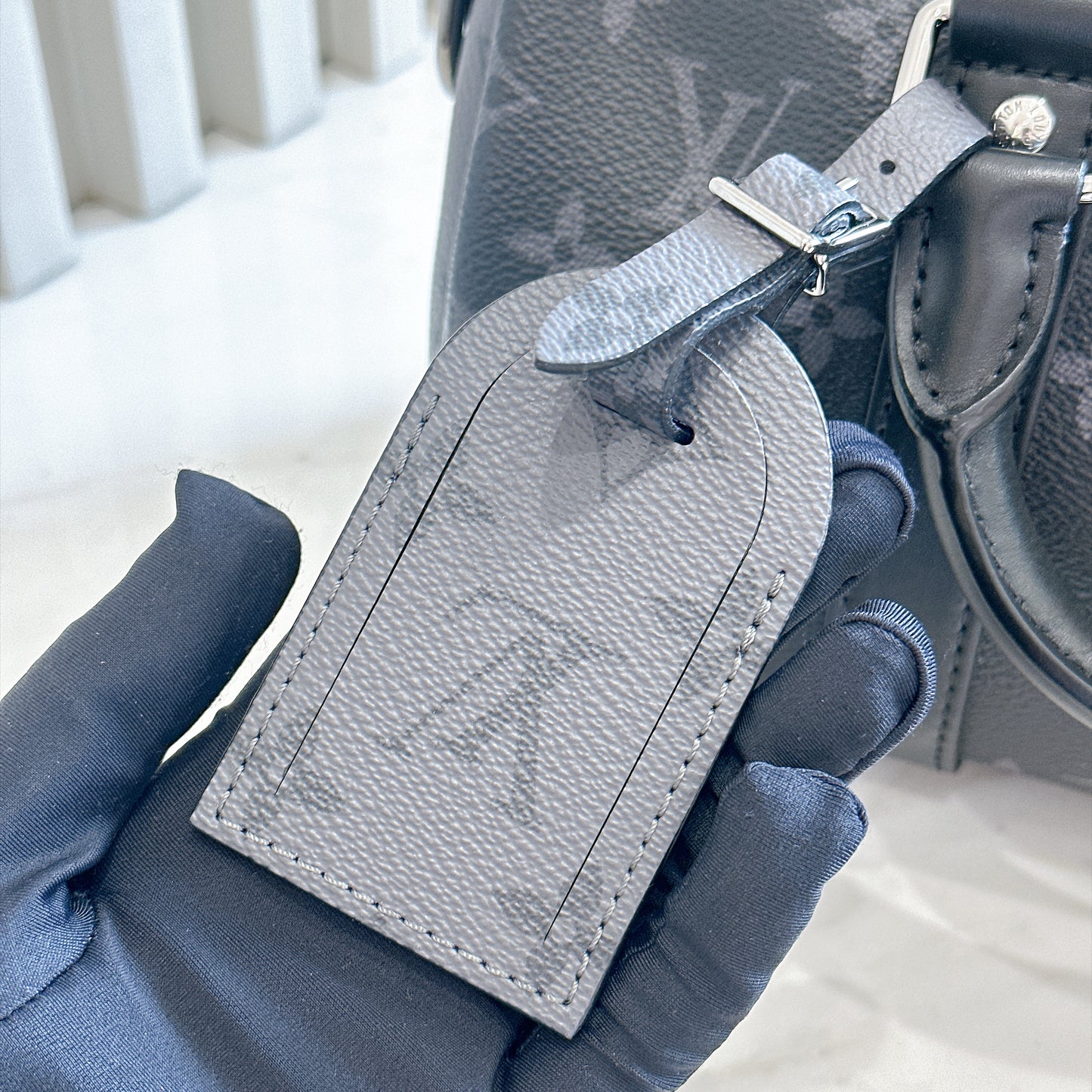 LV Keepall 25 in Monogram Eclipse
