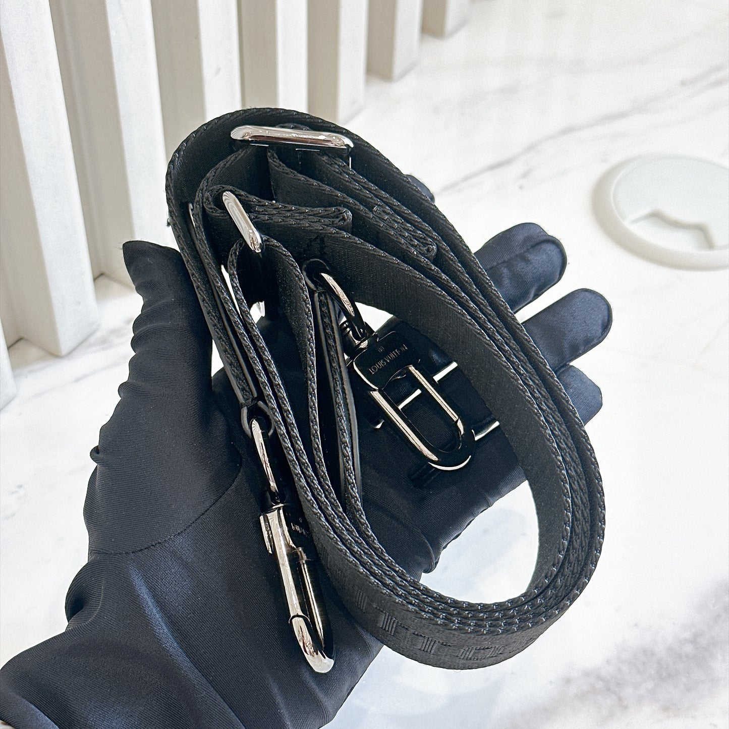 LV Keepall 25 in Monogram Eclipse