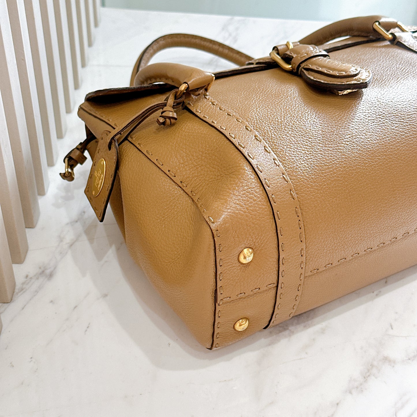 Fendi Selleria Linda Bag in Beige