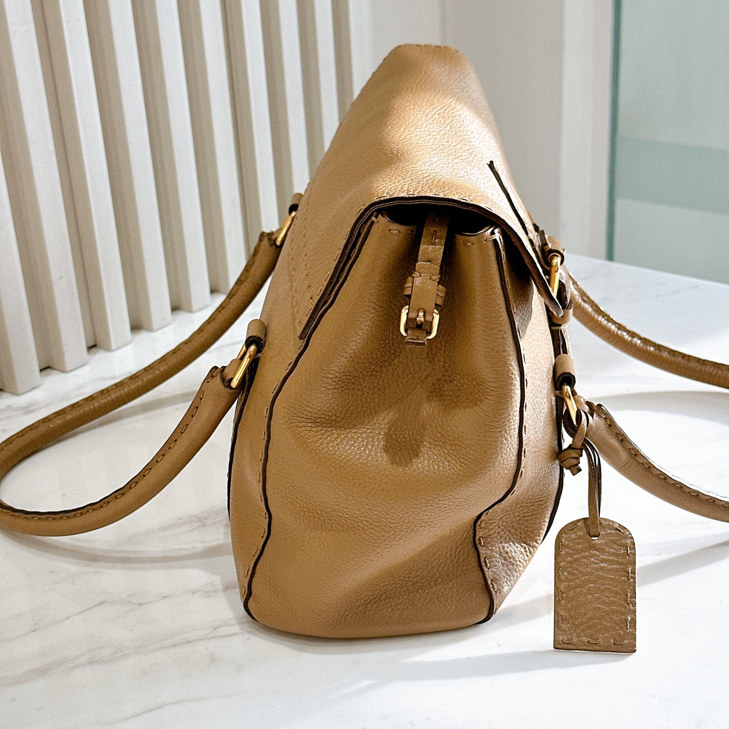 Fendi Selleria Linda Bag in Beige