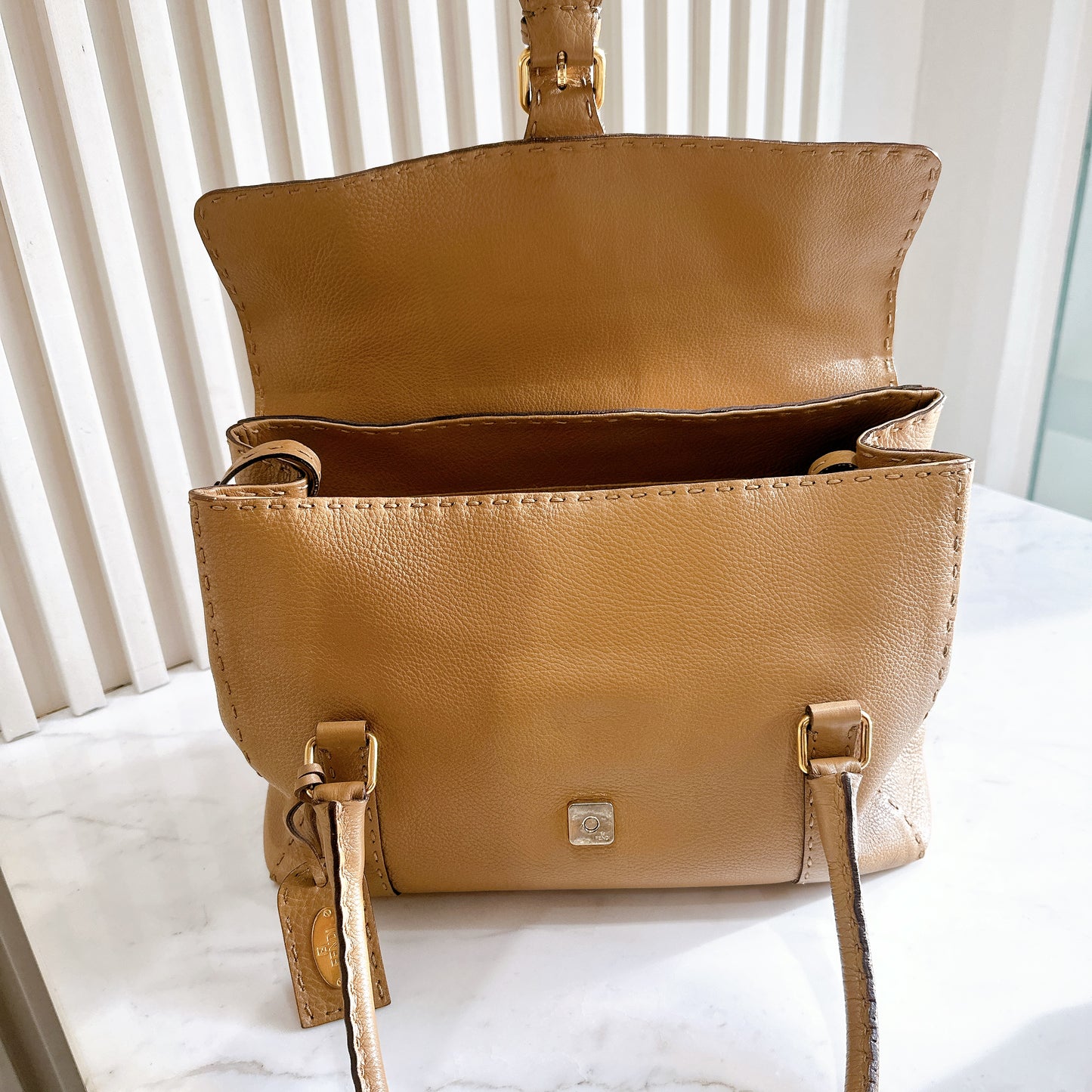 Fendi Selleria Linda Bag in Beige