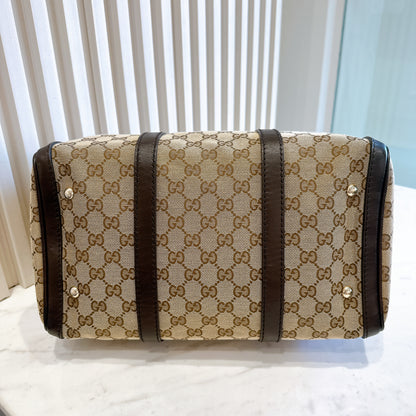 Gucci Canvas Boston Bag