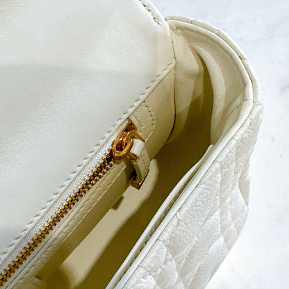 Dior Medium in Ivory Supple Cannage Calfskin
