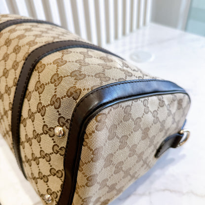 Gucci Canvas Boston Bag