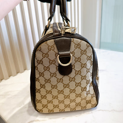 Gucci Canvas Boston Bag