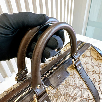 Gucci Canvas Boston Bag