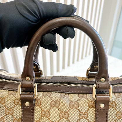 Gucci Canvas Boston Bag