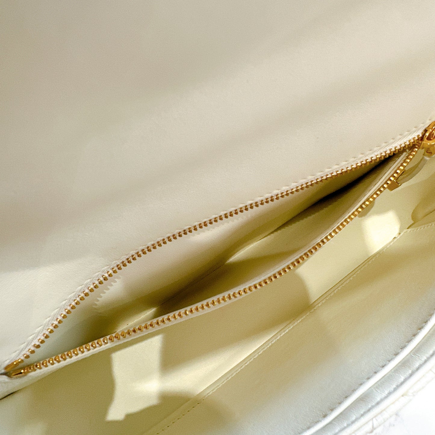 Dior Medium in Ivory Supple Cannage Calfskin