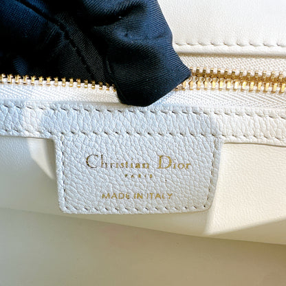 Dior Medium in Ivory Supple Cannage Calfskin