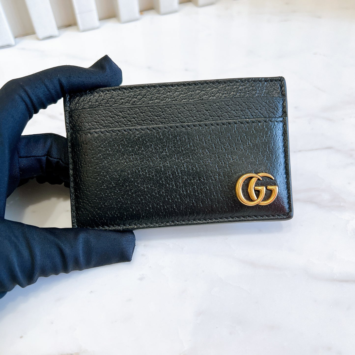 Gucci Marmont Card Case in Black