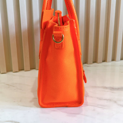 Celine Nano Luggage in Bright Orange