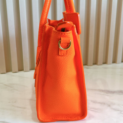 Celine Nano Luggage in Bright Orange