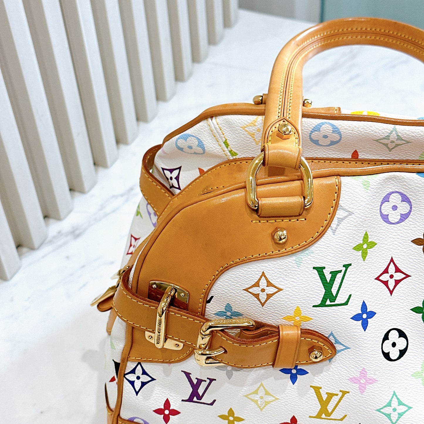 LV Multicolor Claudia Shoulder Bag
