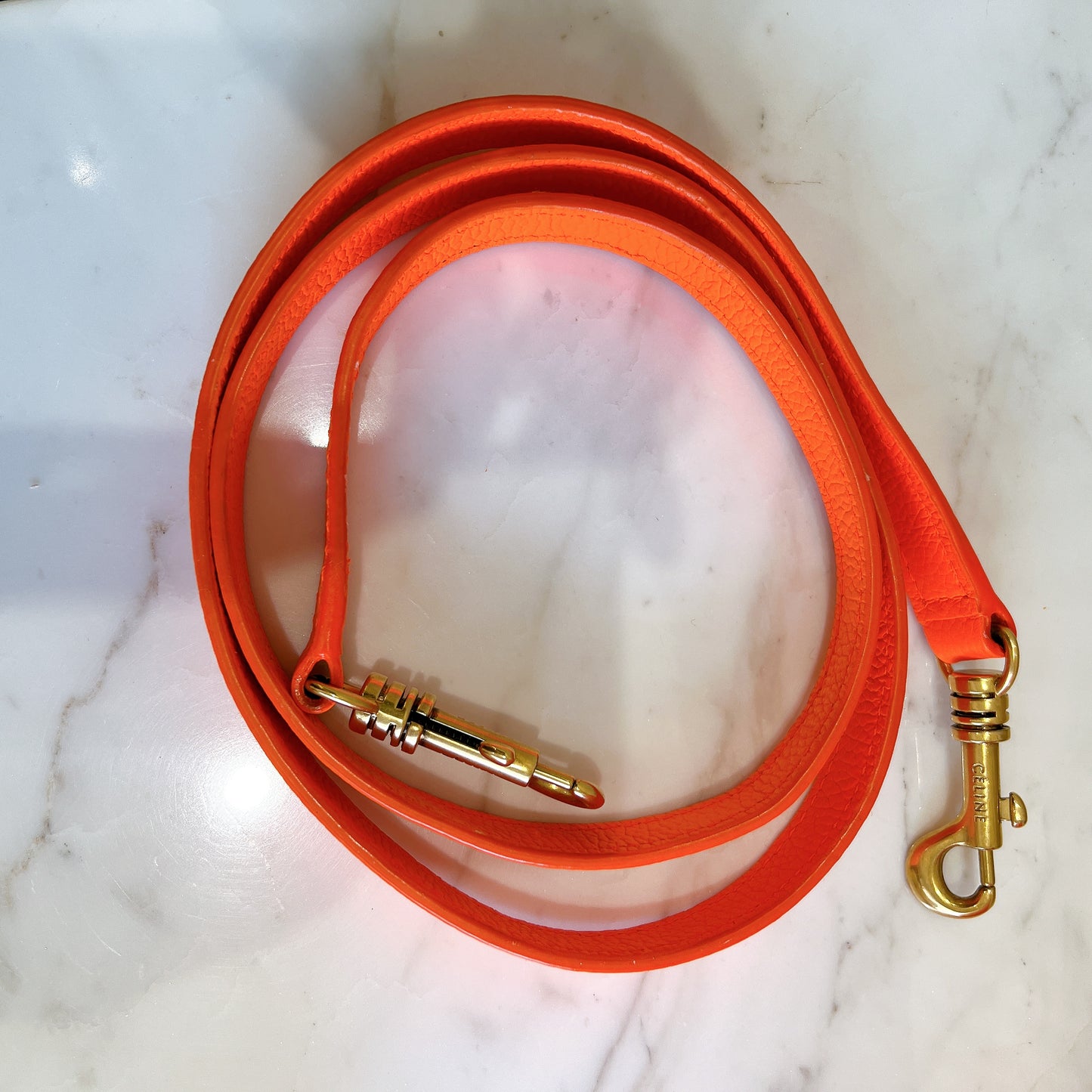 Celine Nano Luggage in Bright Orange