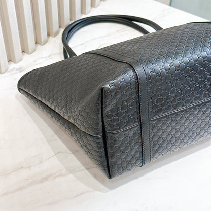 Gucci Micro Guccisima Tote in Black
