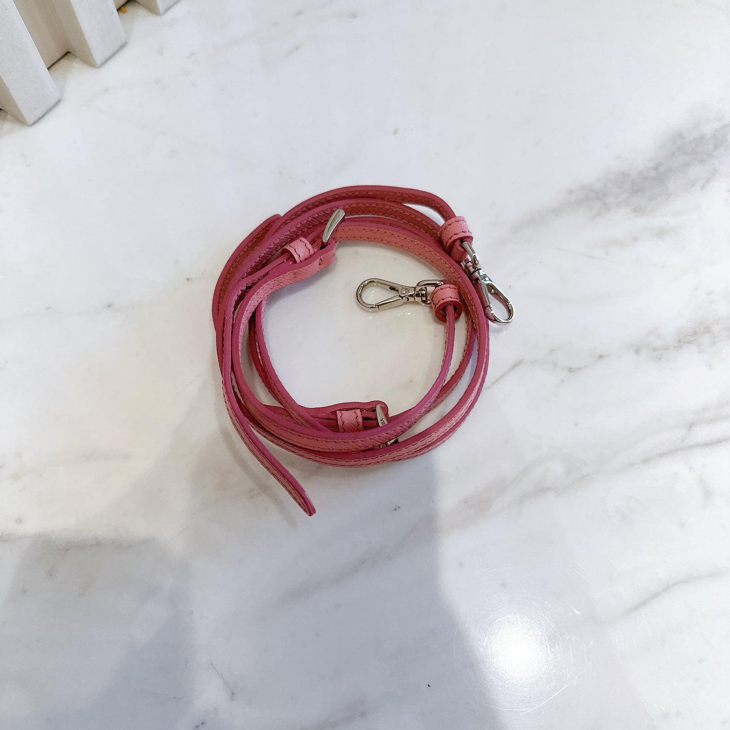 Prada Saffiano Fiocco Bow Camera Crossbody Bag in Pink