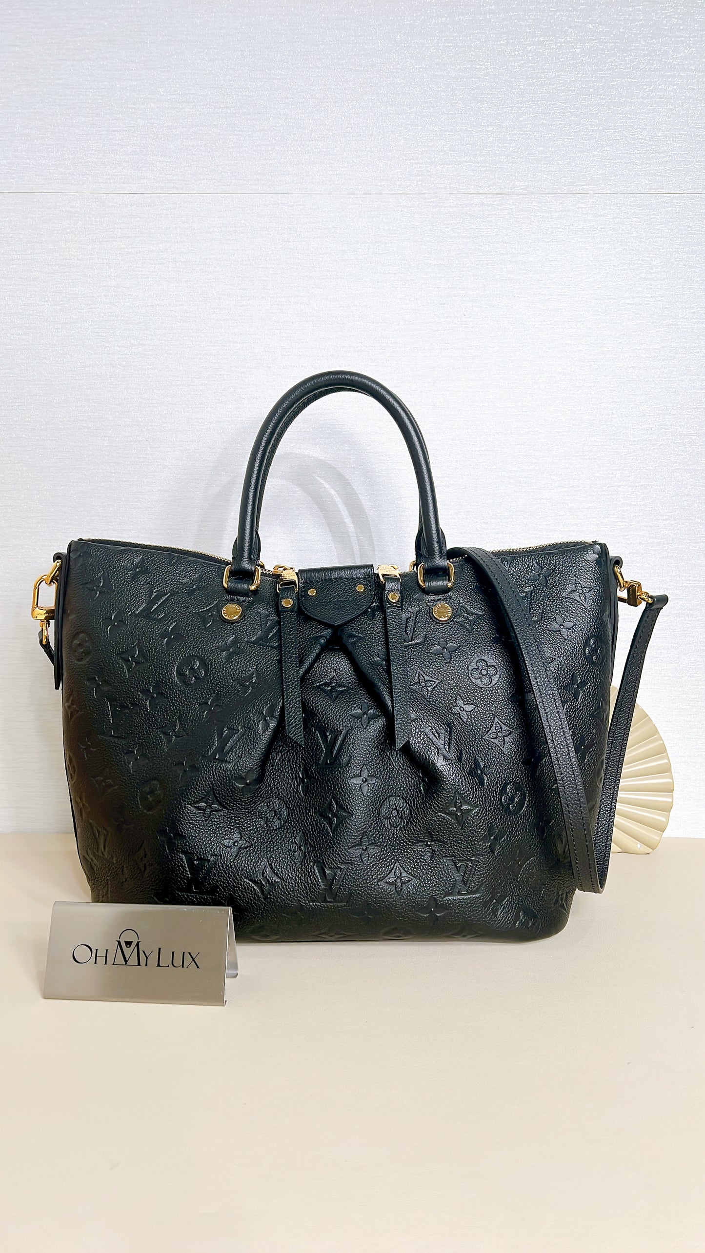 LV Mazarine in Black Empreinte Leather