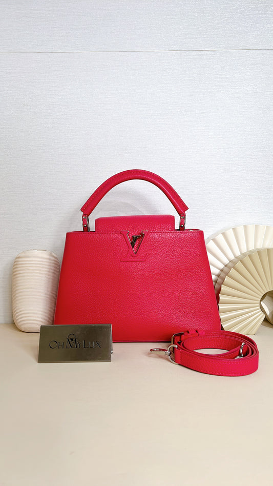 LV Capucines BB in Fushia Pink