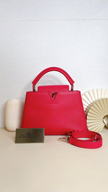 LV Capucines BB in Fushia Pink