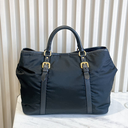 Prada Black Nylon Tote Bag