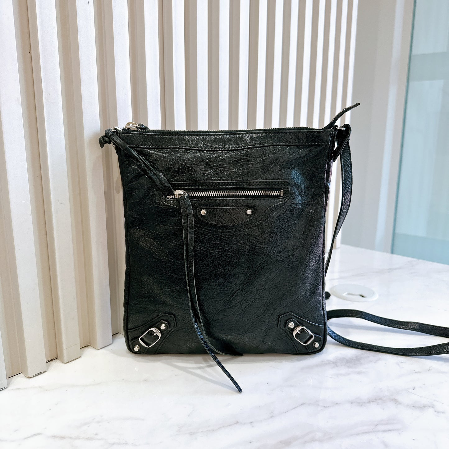 Balenciaga Arena Messenger Bag in Black