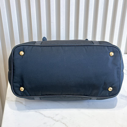 Prada Black Nylon Tote Bag