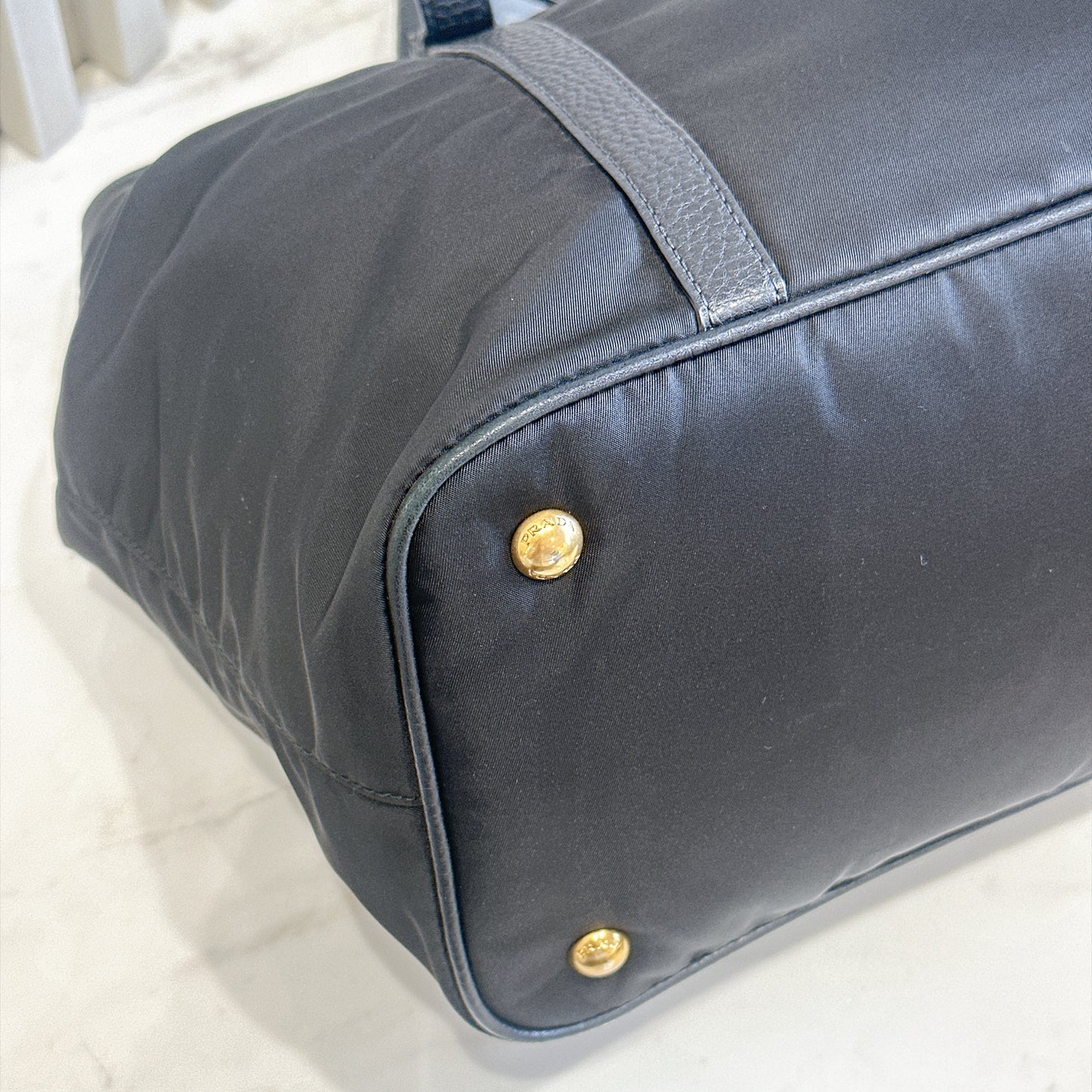 Prada Black Nylon Tote Bag