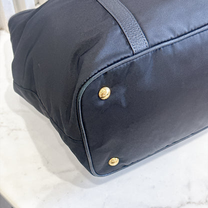 Prada Black Nylon Tote Bag