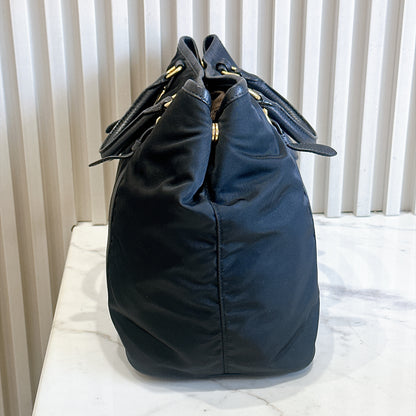 Prada Black Nylon Tote Bag