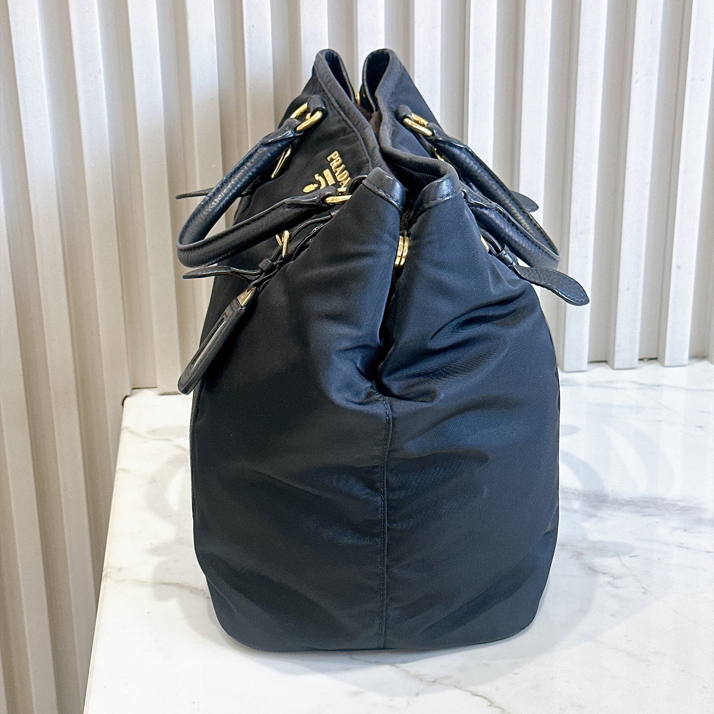 Prada Black Nylon Tote Bag