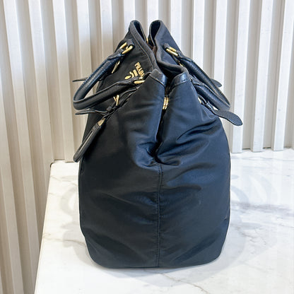 Prada Black Nylon Tote Bag
