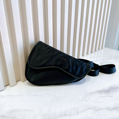 Dior Nylon Saddle Belt Bag in Black