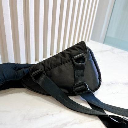 Dior Nylon Saddle Belt Bag in Black
