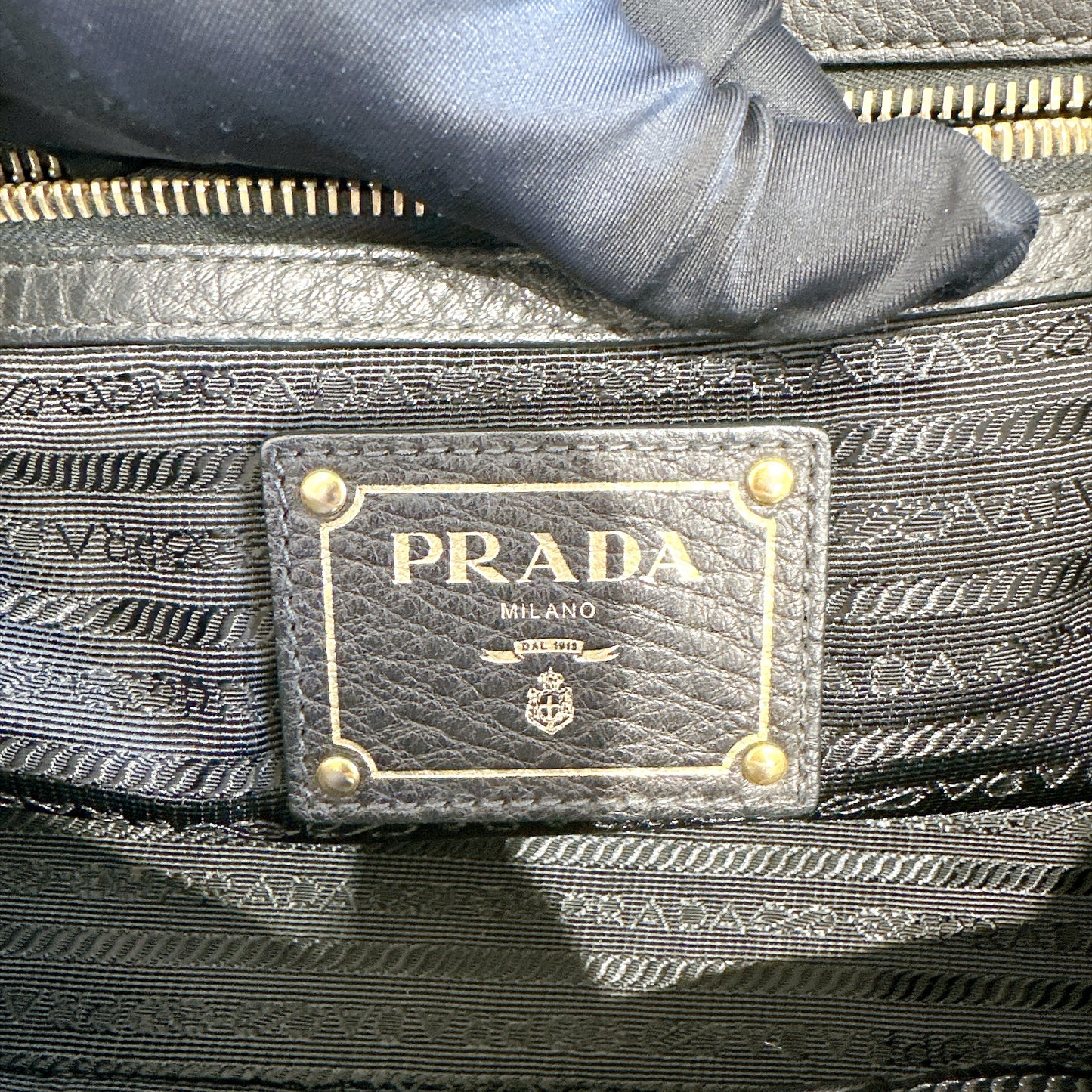 Prada Black Nylon Tote Bag