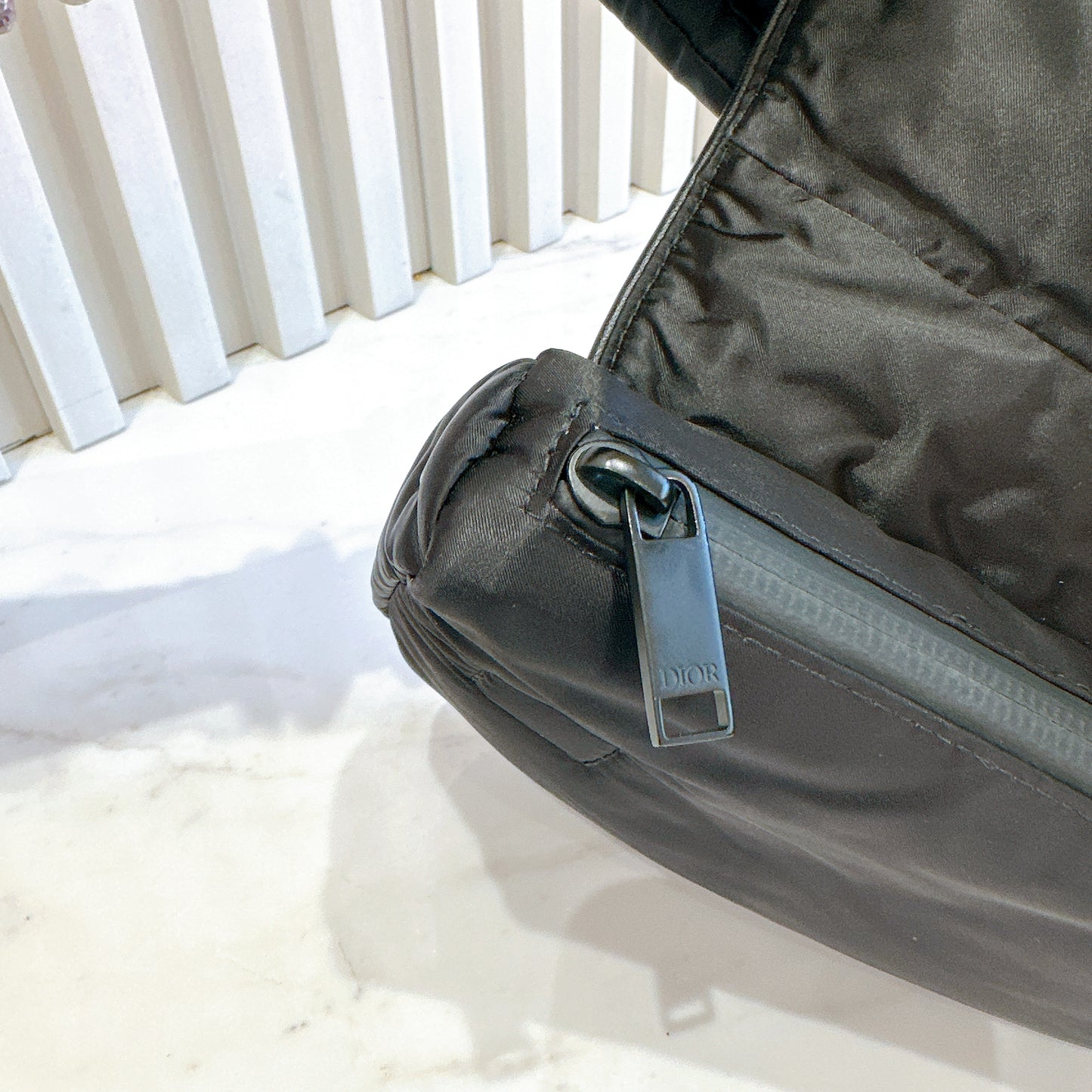 Dior Nylon Saddle Belt Bag in Black