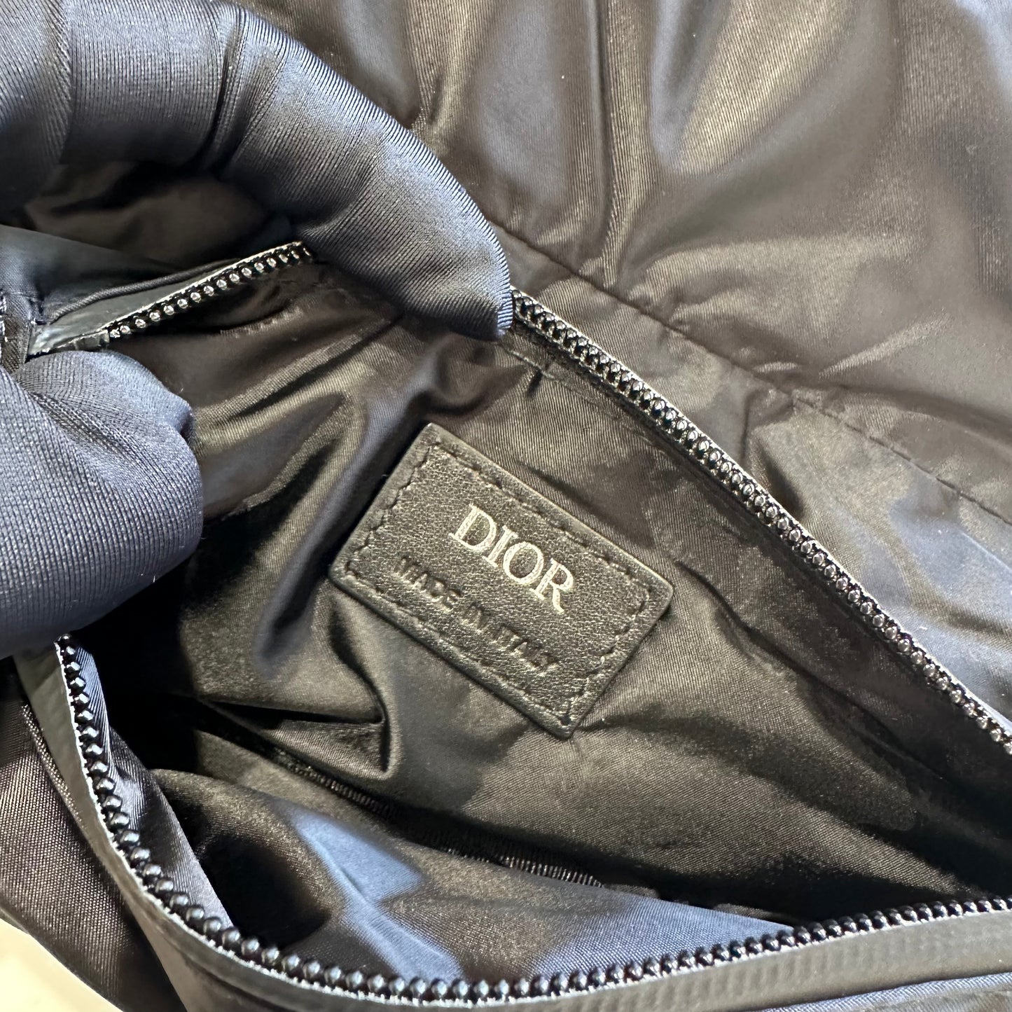 Dior Nylon Saddle Belt Bag in Black