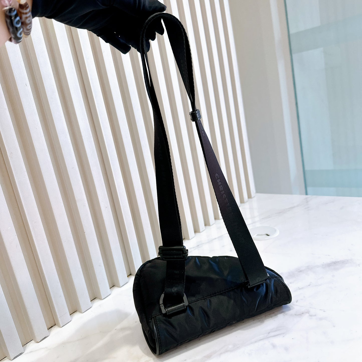 Dior Nylon Saddle Belt Bag in Black