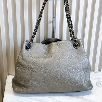 Gucci Soho Tote in Metallic Silver